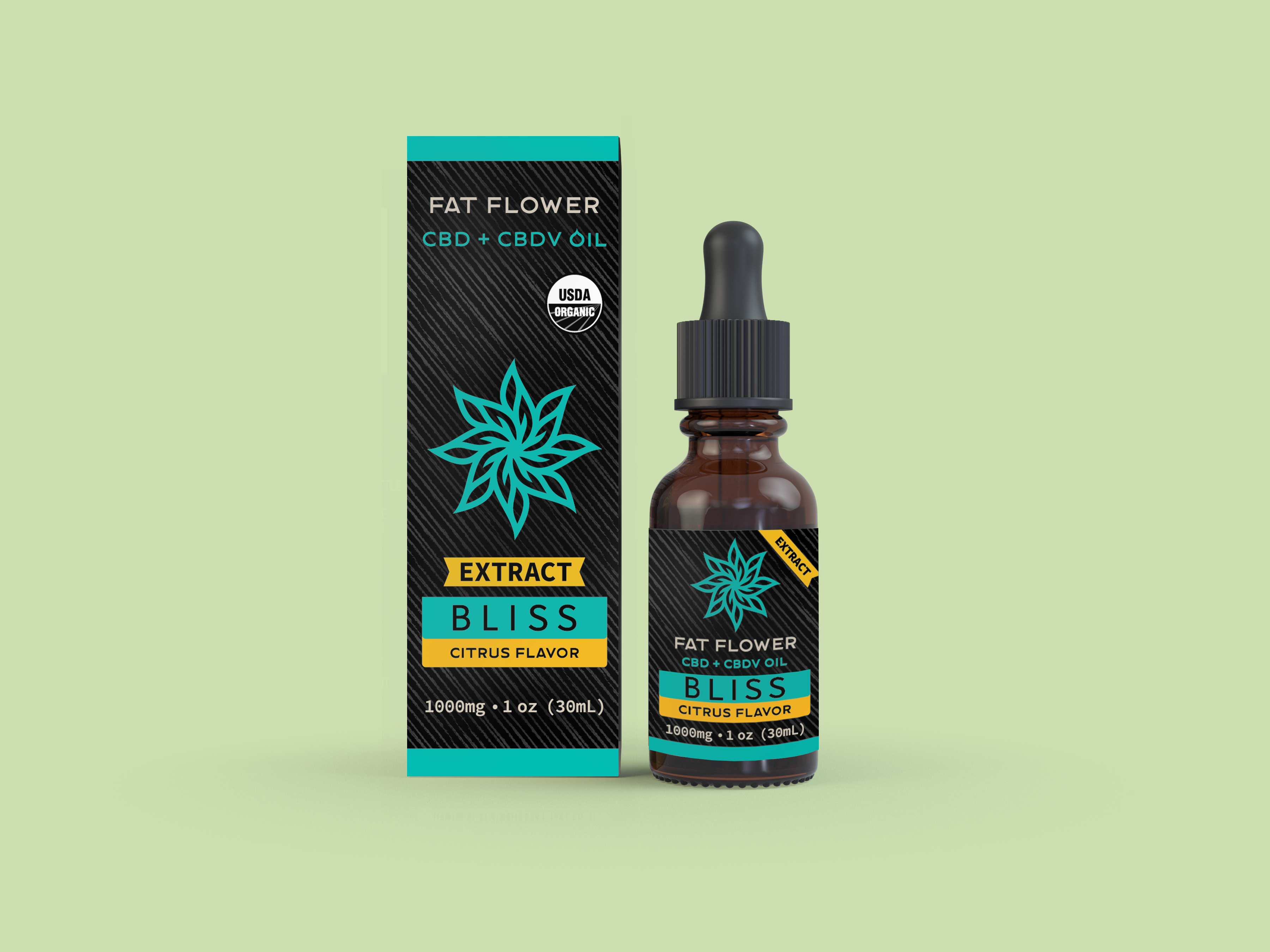 Fat Flower Bliss Extract CBD + CBDV oil 1000mg 1oz