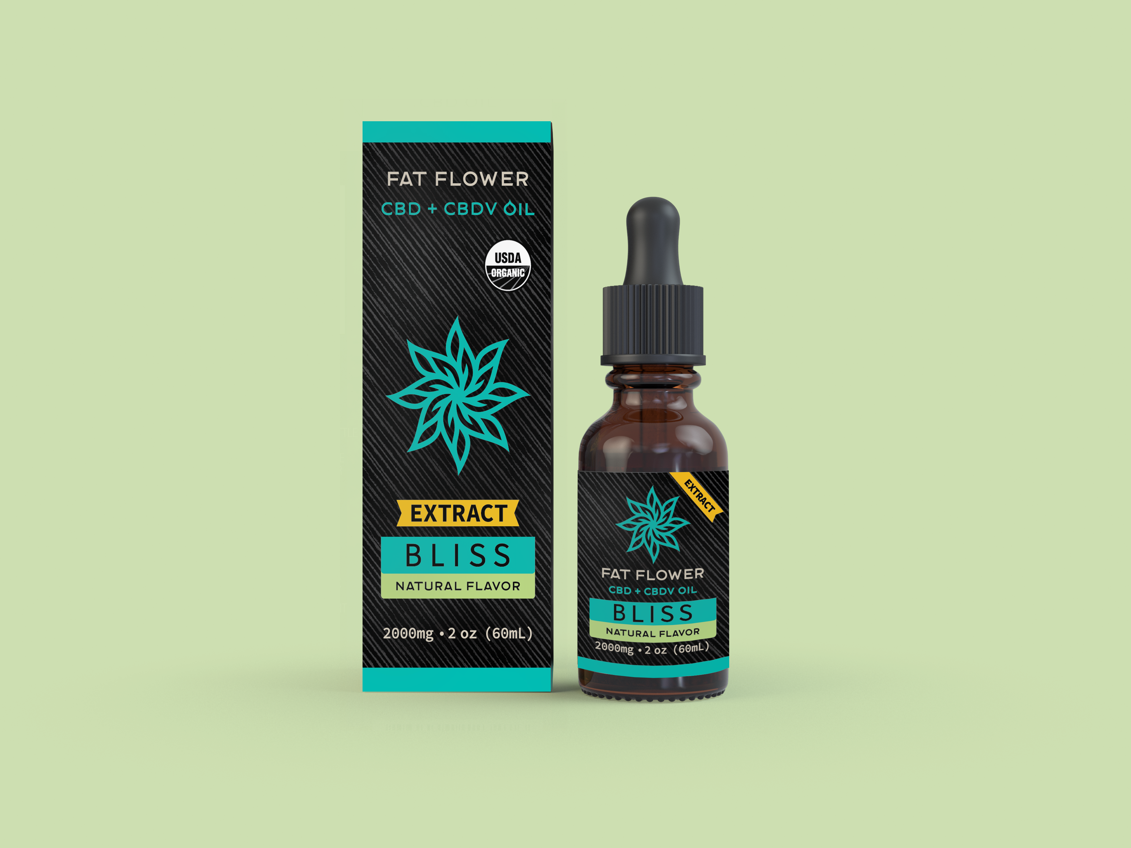 Fat Flower CBDV Bliss Extract product in Natural flavor 2000mg 2oz