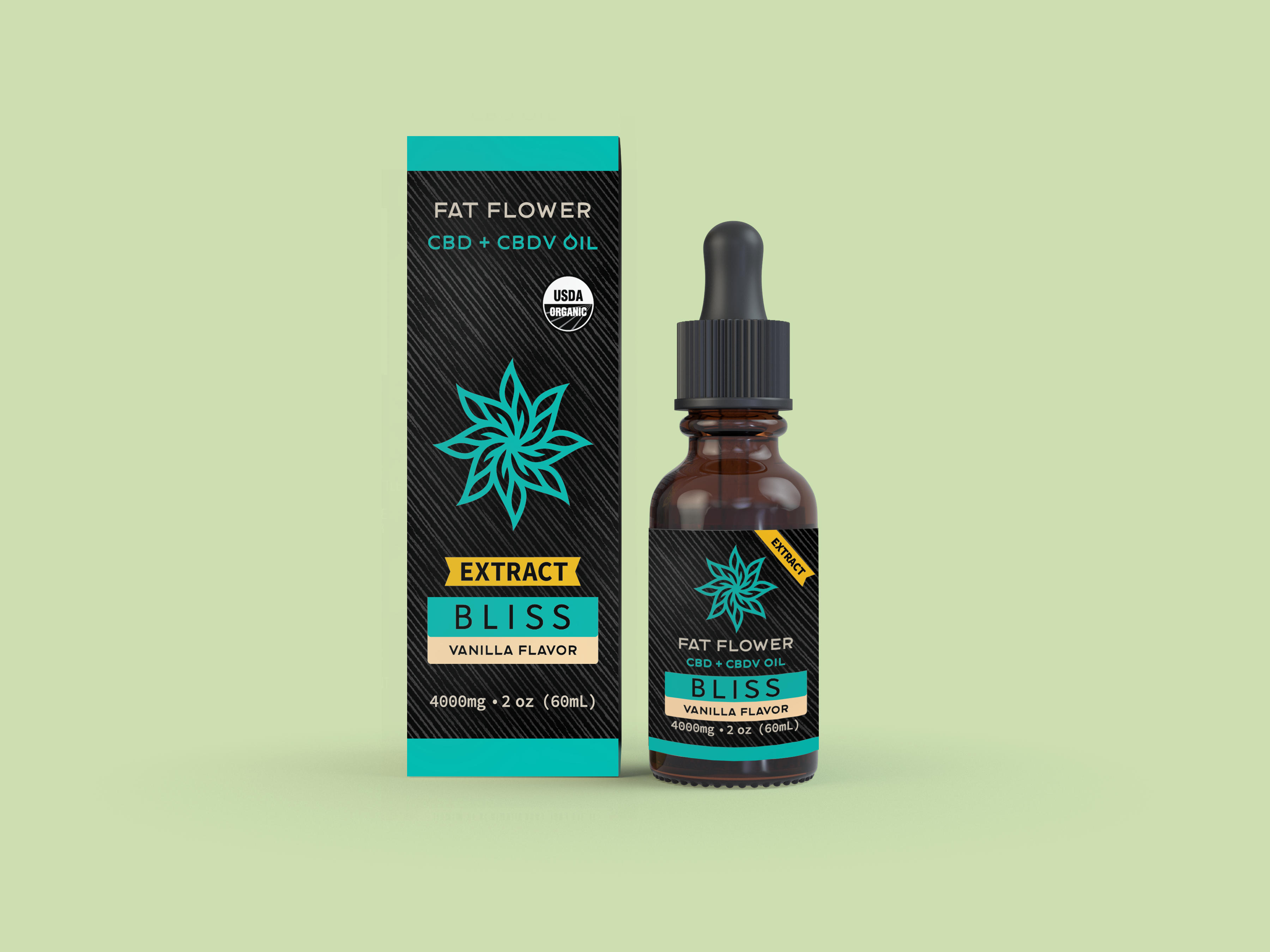 Fat Flower Bliss Extract CBD + CBDV Vanilla flavor 4000mg 2oz