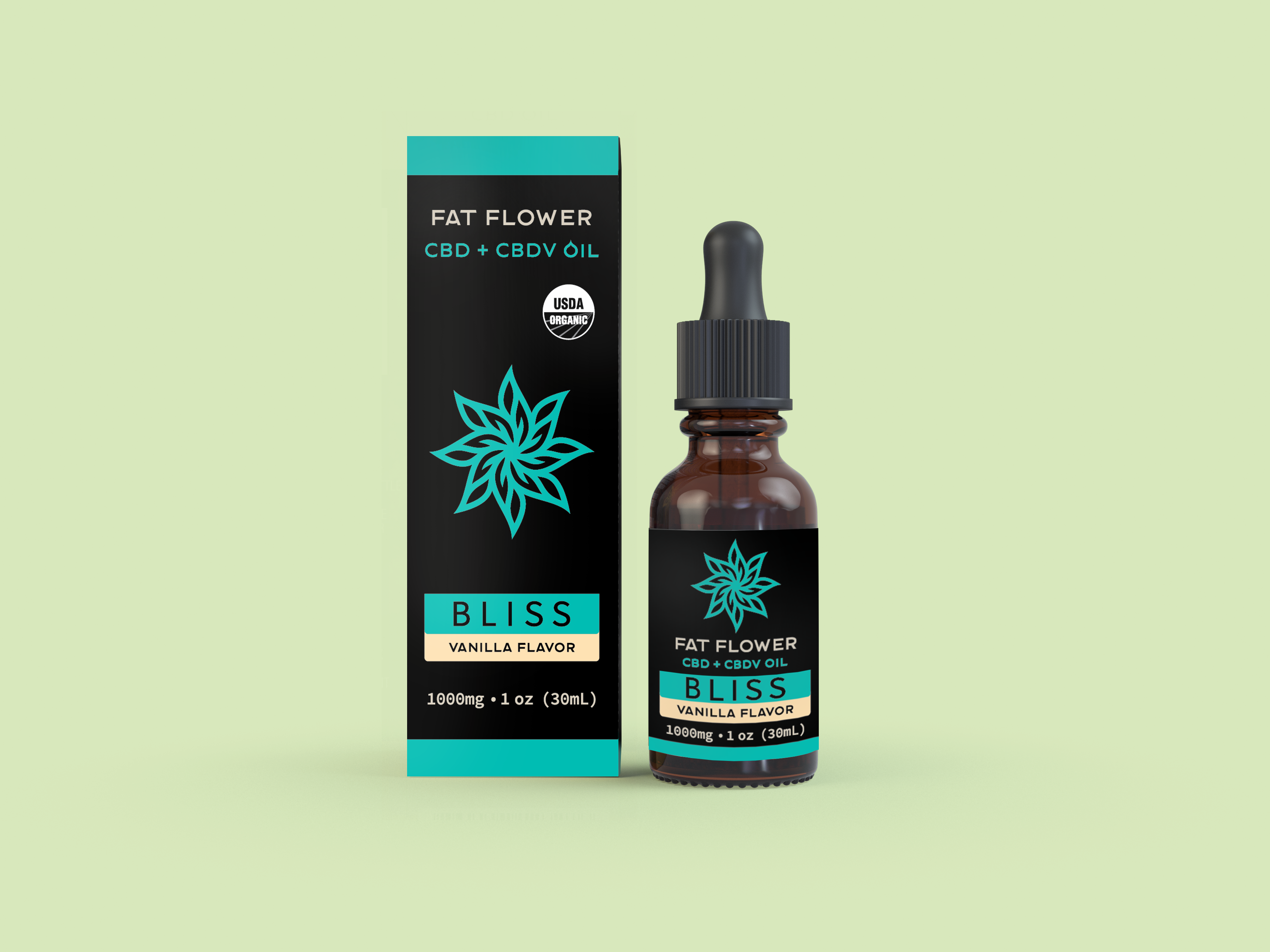 Fat Flower Bliss CBD + CBDV oil 1000mg 1oz Distillate 