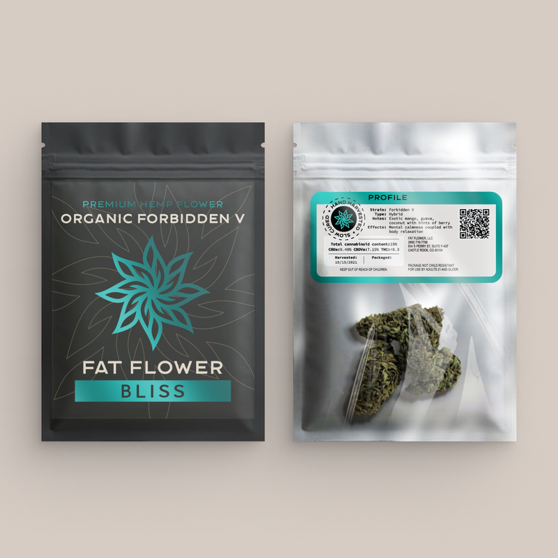 Fat Flower Forbidden V CBDV + CBD Flower Certified Organic